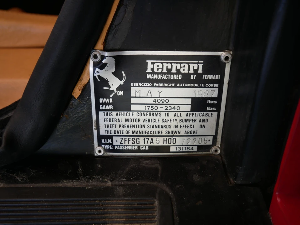 1987 Ferrari Testarossa - Image 16 of 31