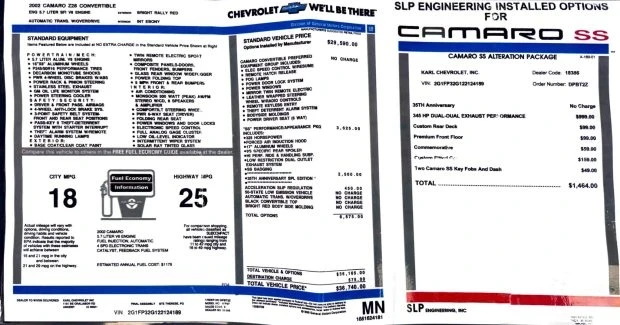 2002 Chevrolet Camaro SS 4th Gen - Image 8 of 8