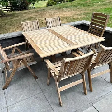 Jensen Leisure 7 Piece IPE Outdoor Dining Set