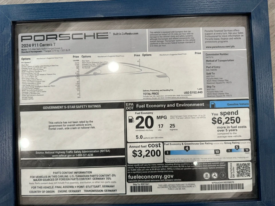2024 Porsche 992 Carrera T - Image 4 of 20