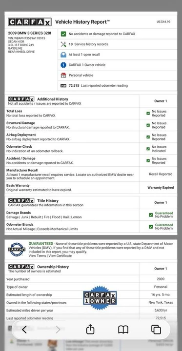 2009 BMW E90 3 Series Sedan - Image 15 of 15