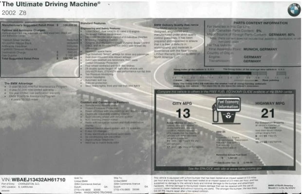 2002 BMW Z8 - Image 8 of 9