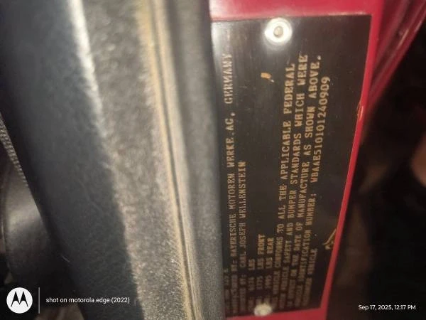 1985 BMW E30 3 Series - Image 7 of 21