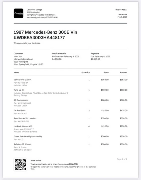 1987 Mercedes-Benz W124 E-Class - Image 23 of 24