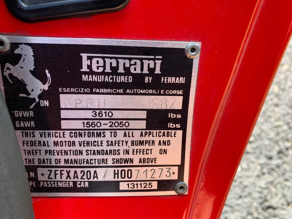 1987 Ferrari 328 GTS - Image 29 of 31