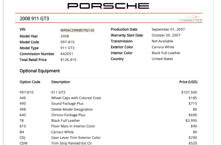 2008 Porsche 911 - Image 2 of 2