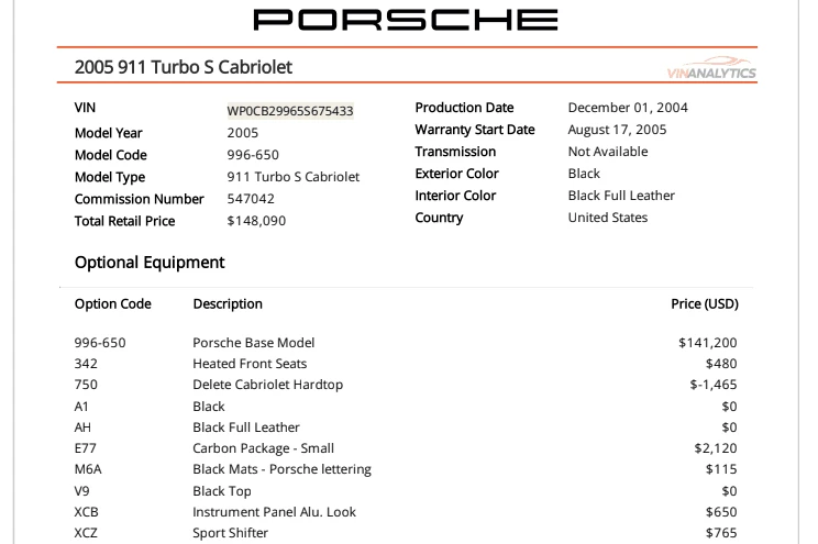 2005 Porsche 911 - Image 2 of 2