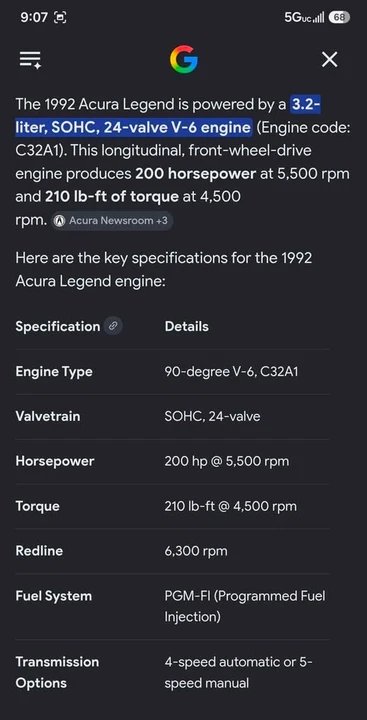 Acura Legend 2nd Gen - Image 3 of 3