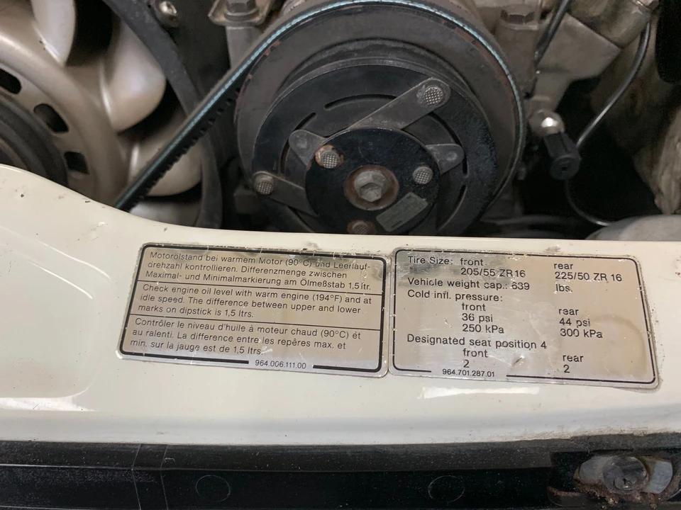 1990 Porsche 964 Carrera - Image 20 of 31