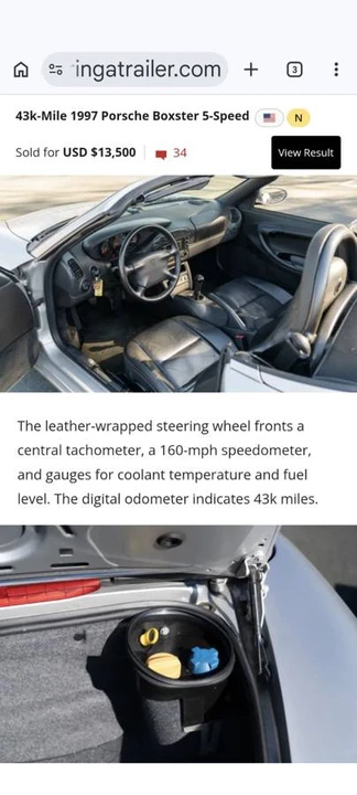 1997 Porsche 986 Boxster - Image 11 of 14