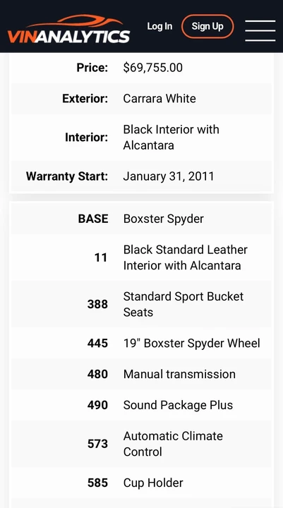 2011 Porsche 987 Boxster Spyder - Image 15 of 19