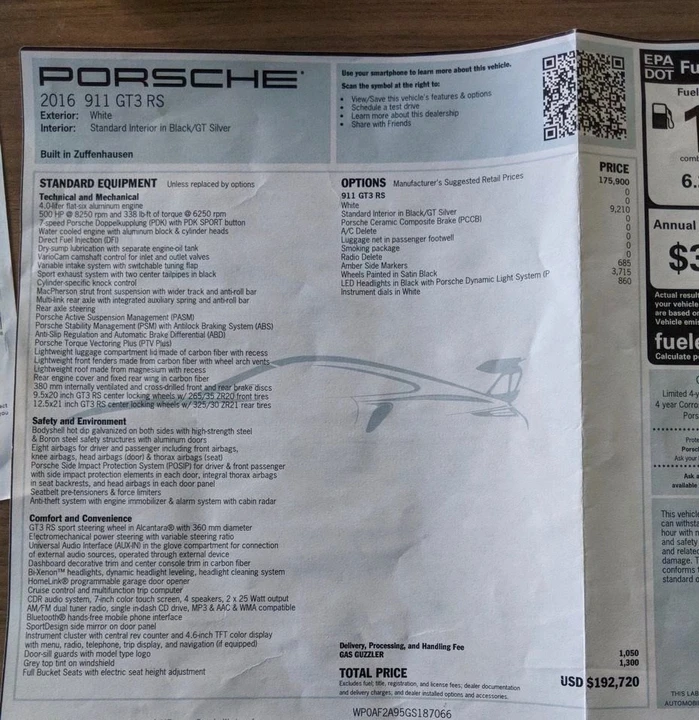 2016 Porsche 991 GT3 RS - Image 22 of 22