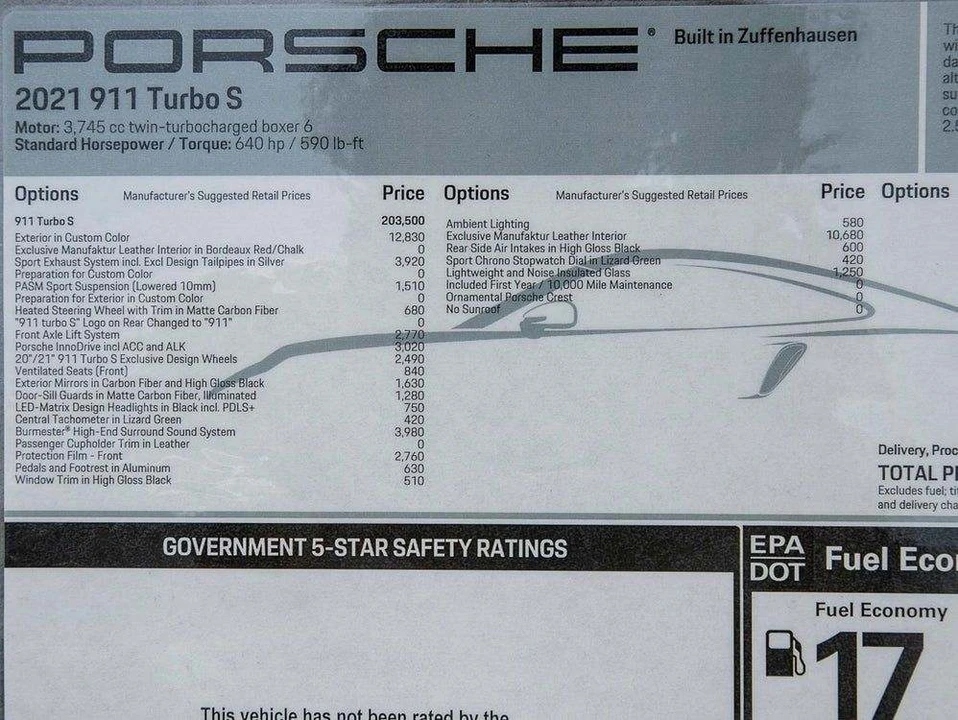 2021 Porsche 992 Turbo S - Image 13 of 13