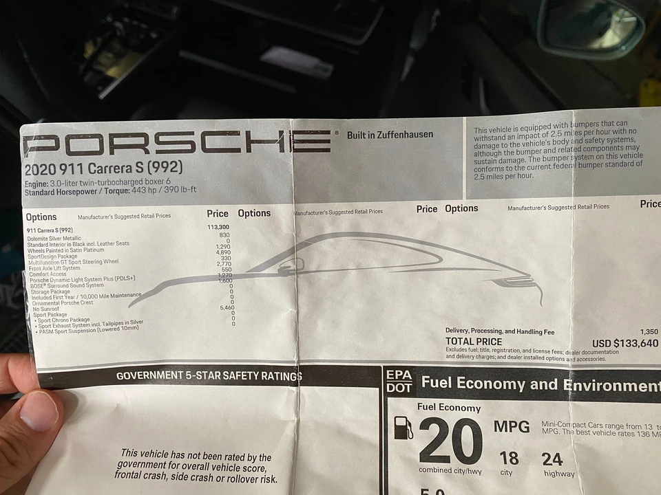 2020 Porsche 992 Carrera S - Image 3 of 8