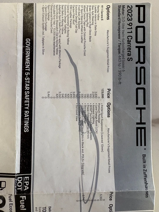 2023 Porsche 992 Carrera S - Image 2 of 2