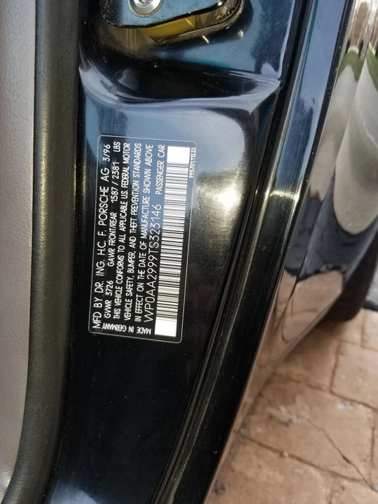 1996 Porsche 993 Carrera - Image 21 of 21