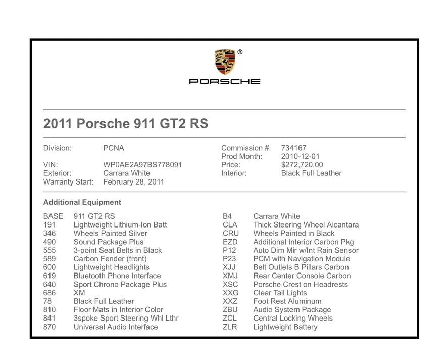 2011 Porsche 997 GT2 - Image 11 of 11