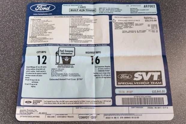 2003 Ford F-150 SVT Lightning 10th Gen - Image 8 of 8