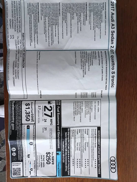 2017 Audi 8V A3 - Image 17 of 18