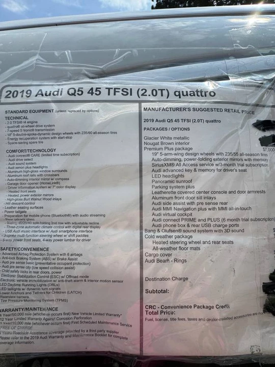 2019 Audi FY Q5 - Image 9 of 9