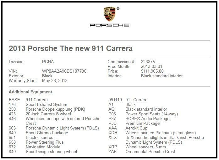 2013 Porsche 991 Carrera - Image 17 of 17