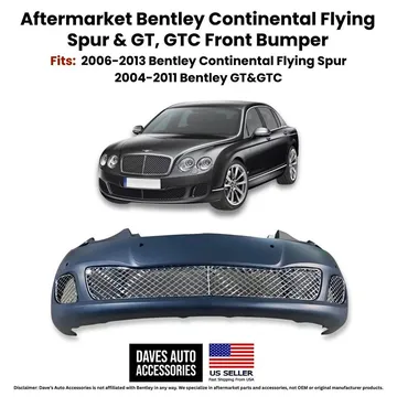 Bentley Continental Flying Spur GT GTC Facelift Front Bumper Cover