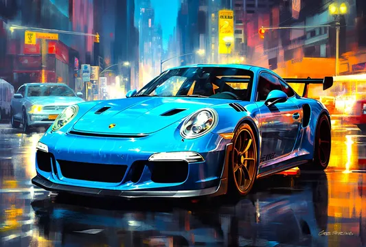 2024 Porsche 911 GT3 RS Artwork by Greg Stirling