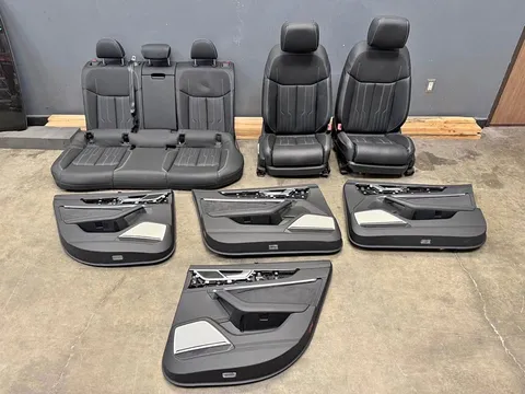 Audi Complete Black Leather Interior Seats & Door Panels