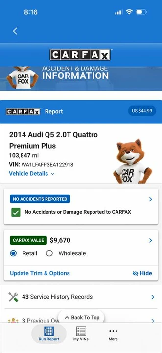 2014 Audi 8R Q5 - Image 12 of 12