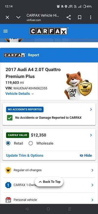 2017 Audi B9 A4 - Image 11 of 11