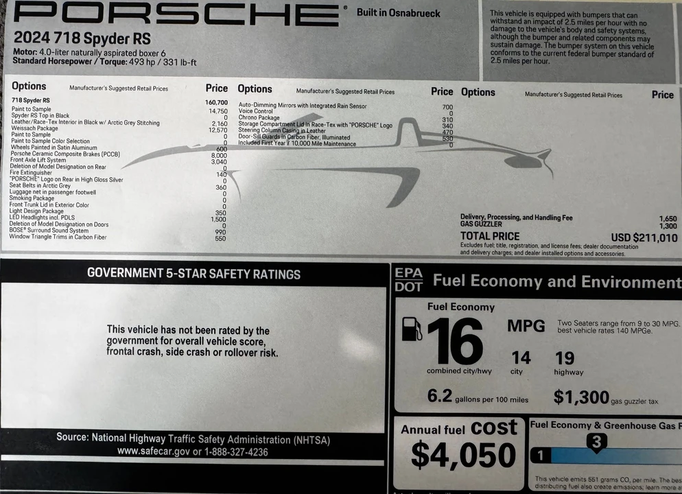 2024 Porsche 718 Boxster Spyder RS - Image 11 of 29