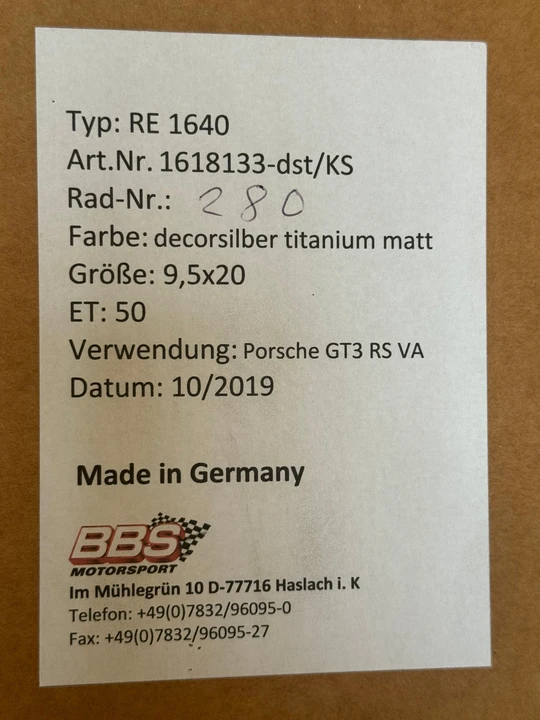 2015 Parts & Memorabilia BBS Wheels - Image 14 of 16