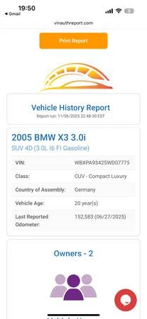 2005 BMW E83 X3 - Image 7 of 15