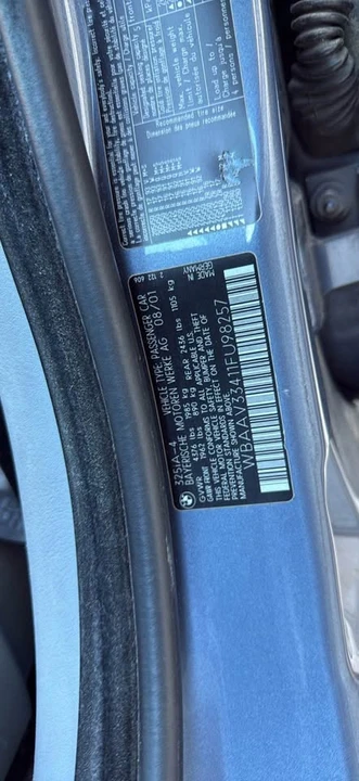 2001 BMW E46 3 Series - Image 8 of 8