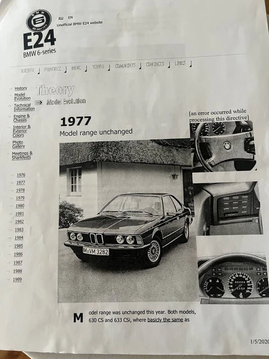 1977 BMW E24 6 Series - Image 17 of 19