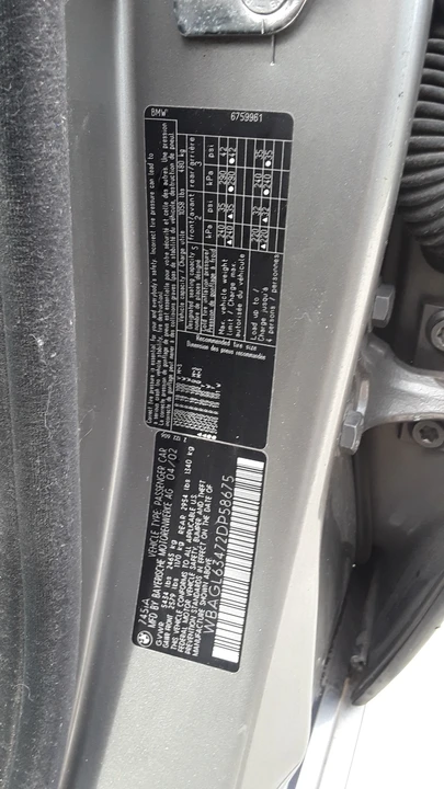 2002 BMW E65/E66 7 Series - Image 6 of 6