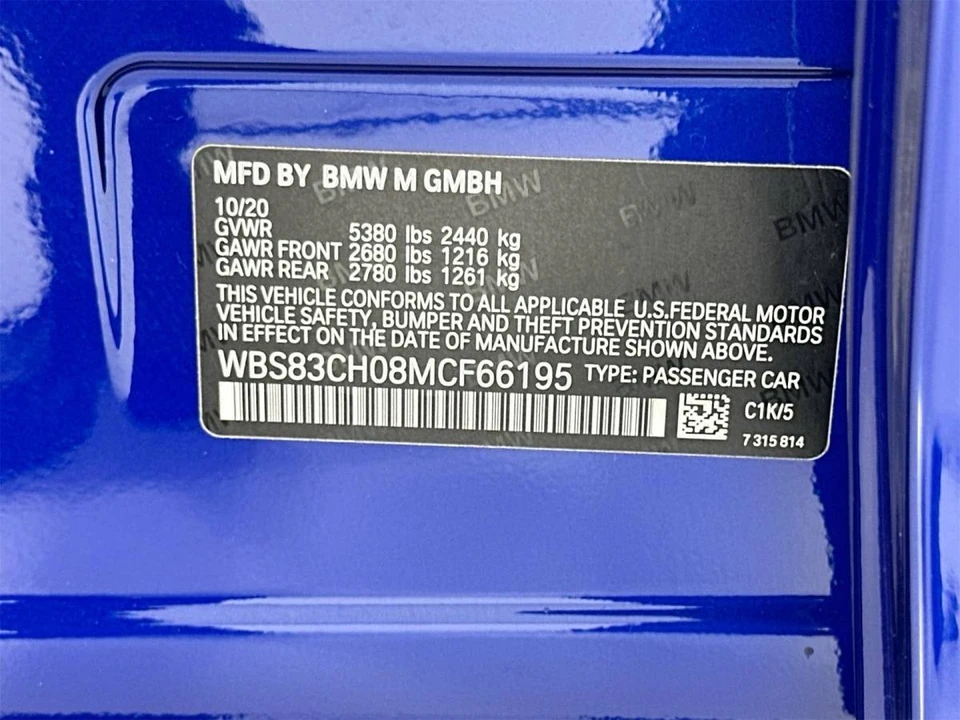 2021 BMW F90 M5 - Image 19 of 20