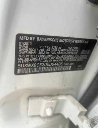 2013 BMW F25 X3 - Image 15 of 21