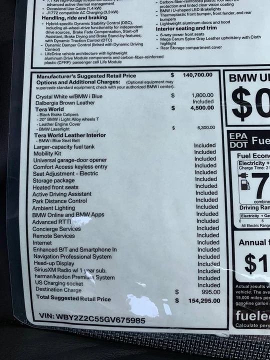 2016 BMW i8 - Image 15 of 15
