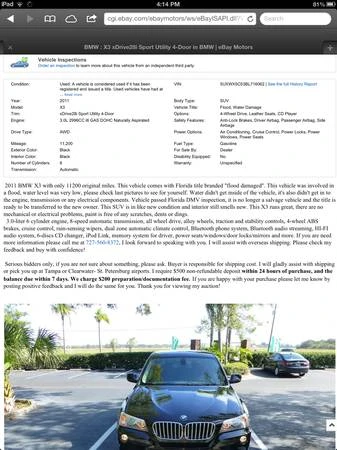 2011 BMW F25 X3 - Image 7 of 8