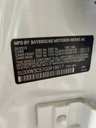 2016 BMW F26 X4 - Image 16 of 17