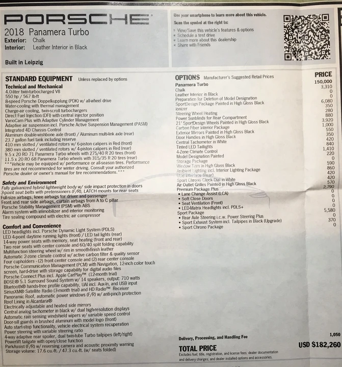2018 Porsche 971 Panamera Turbo - Image 2 of 2