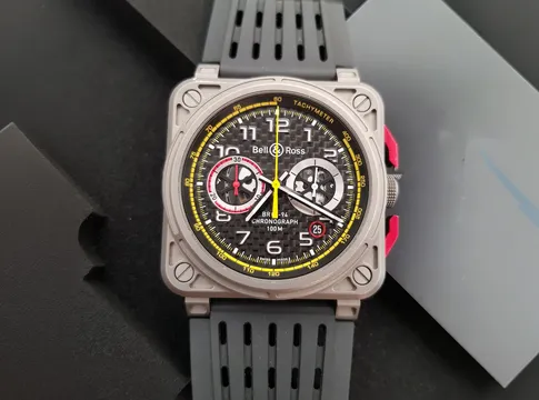 Bell & Ross Renault Sport Formula One Team Watch Ref BR0394-RS18 Full Set