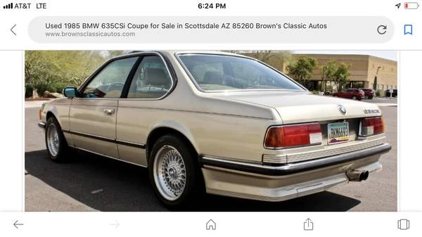 1985 BMW E24 6 Series - Image 7 of 9