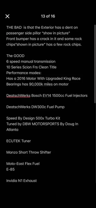 2016 Scion FR-S - Image 7 of 9