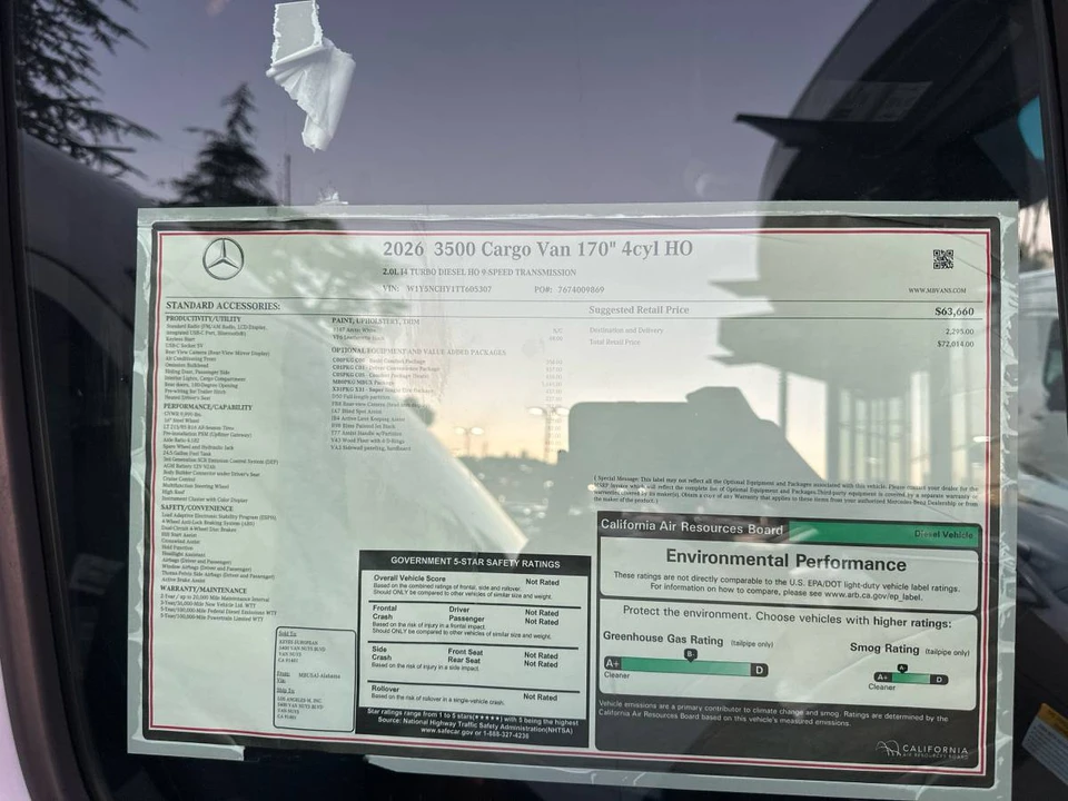 2026 Mercedes-Benz VS30 Sprinter - Image 7 of 8