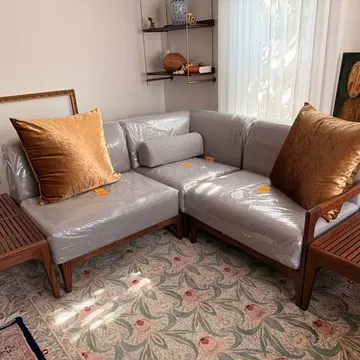 Jensen Outdoor Ipe Wood Modular Sofa Set