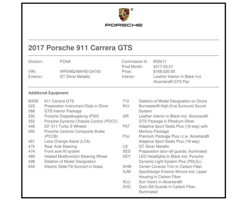 2017 Porsche 991 Carrera GTS - Image 7 of 7
