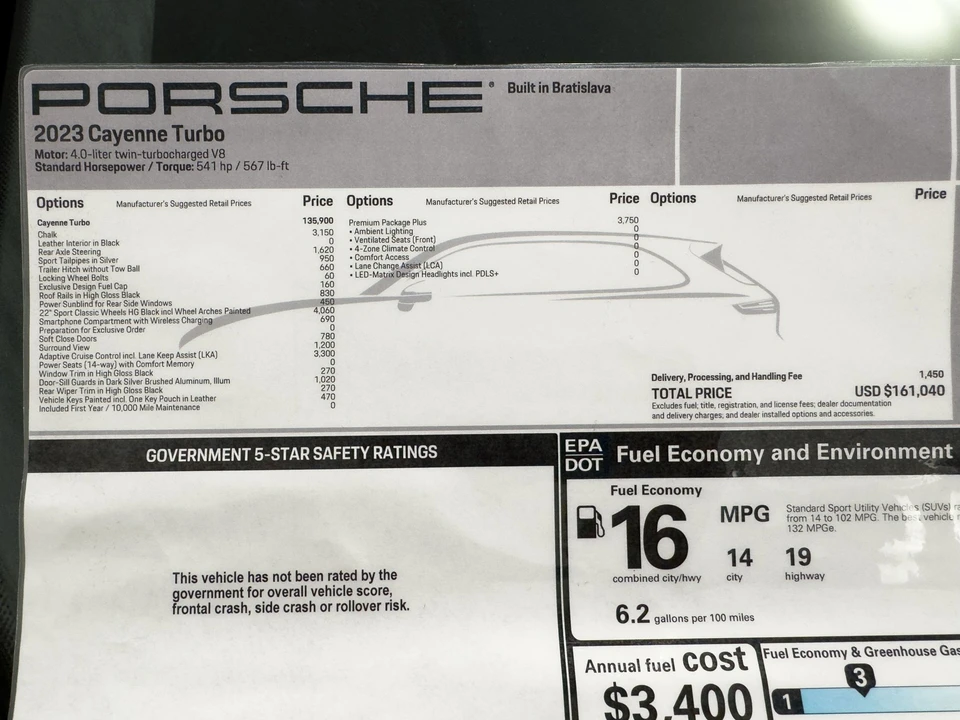 2023 Porsche 9Y0/9Y3 Cayenne Turbo - Image 23 of 23
