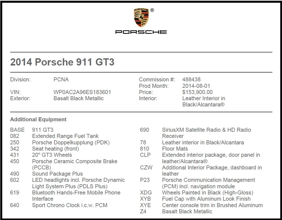 2014 Porsche 991 GT3 - Image 6 of 22